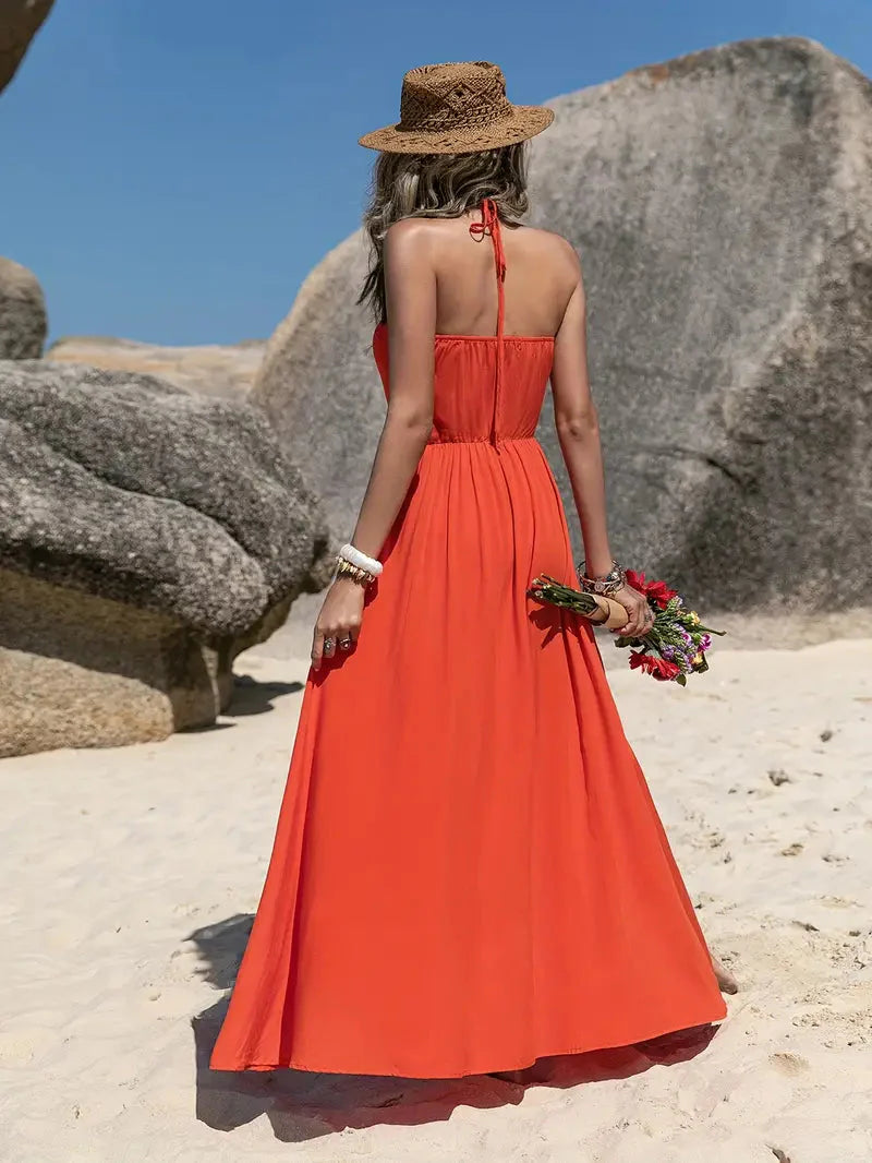 Women Maxi Halter Dress | Malina