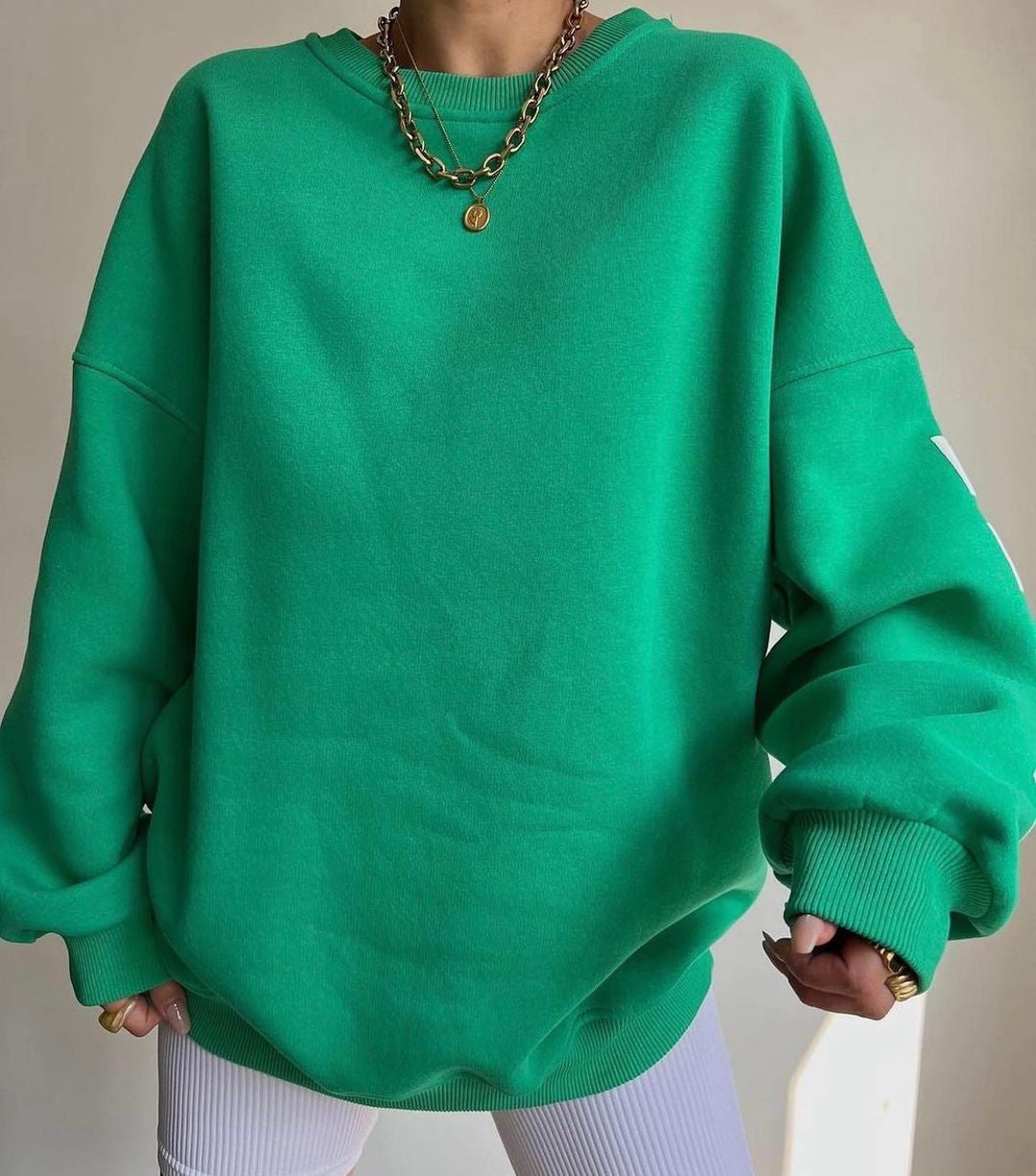 Women Oversized Letter Print Sweatshirt | Victoria
