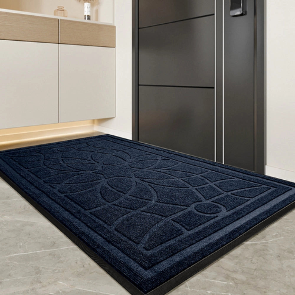 Unisex Doormat Navy Blue Microfiber | ComfortMat 2