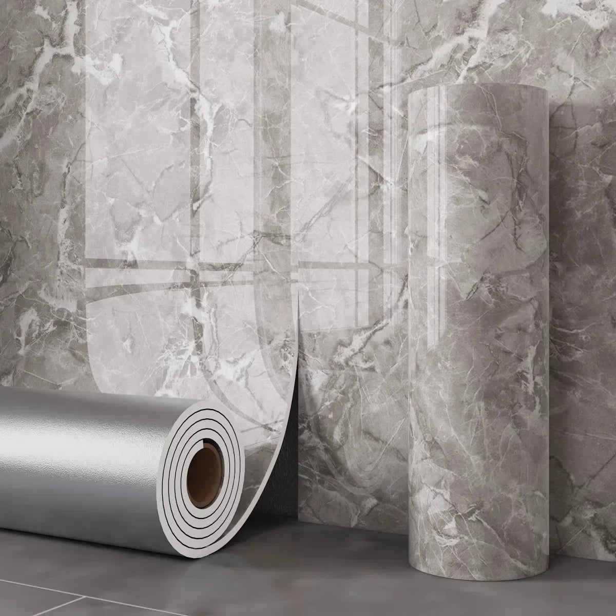 Thick Foam Marble Removable Wallpaper – Waterproof Self-Adhesive Wall Decor for Bedroom and Living Areas 13