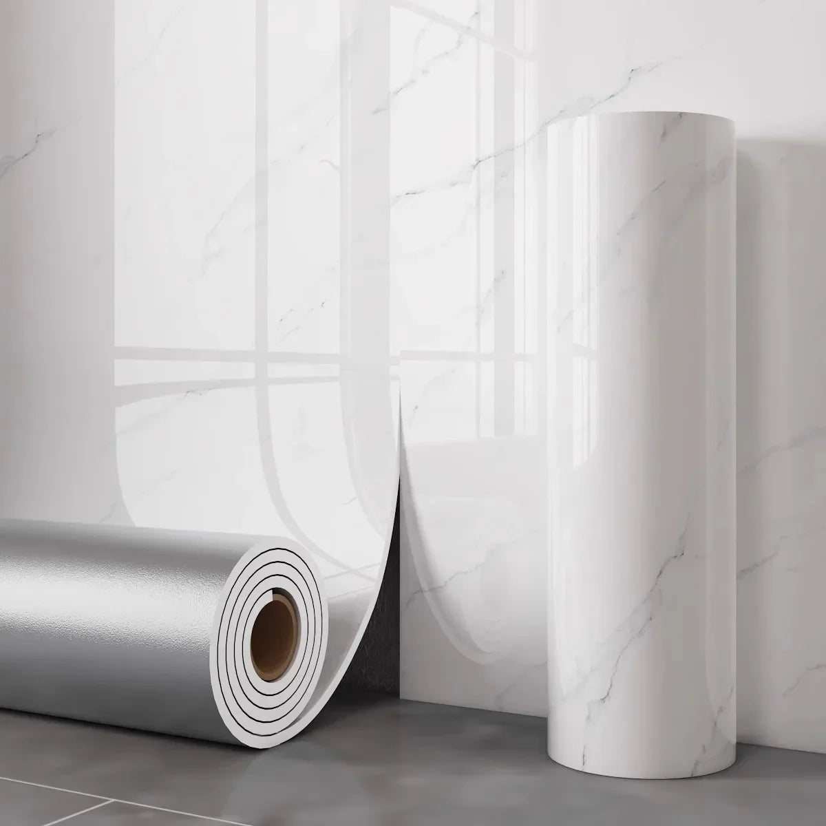 Thick Foam Marble Removable Wallpaper – Waterproof Self-Adhesive Wall Decor for Bedroom and Living Areas 8