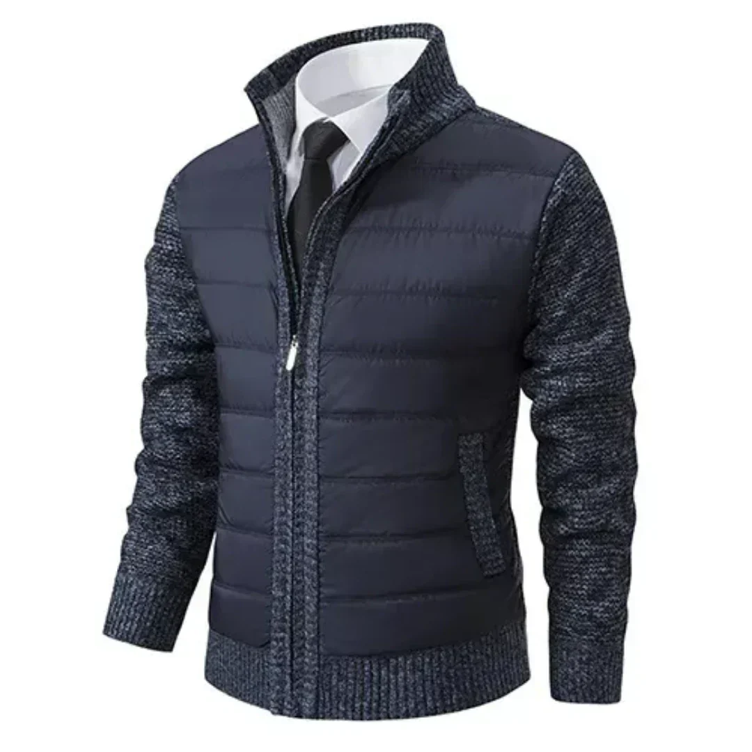 Men Quilted Knit Hybrid Jacket | Zoren
