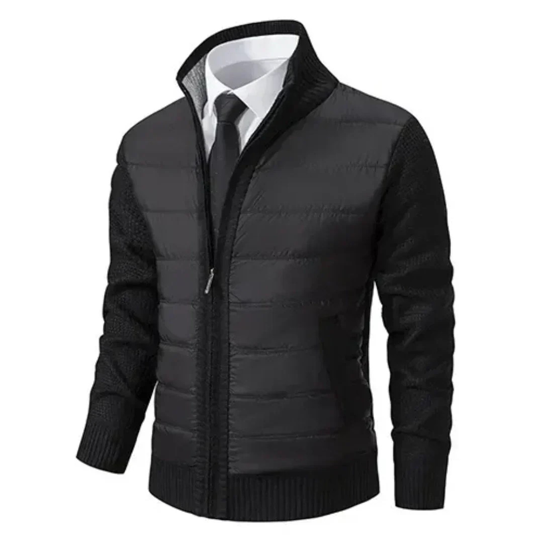 Men Quilted Knit Hybrid Jacket | Zoren