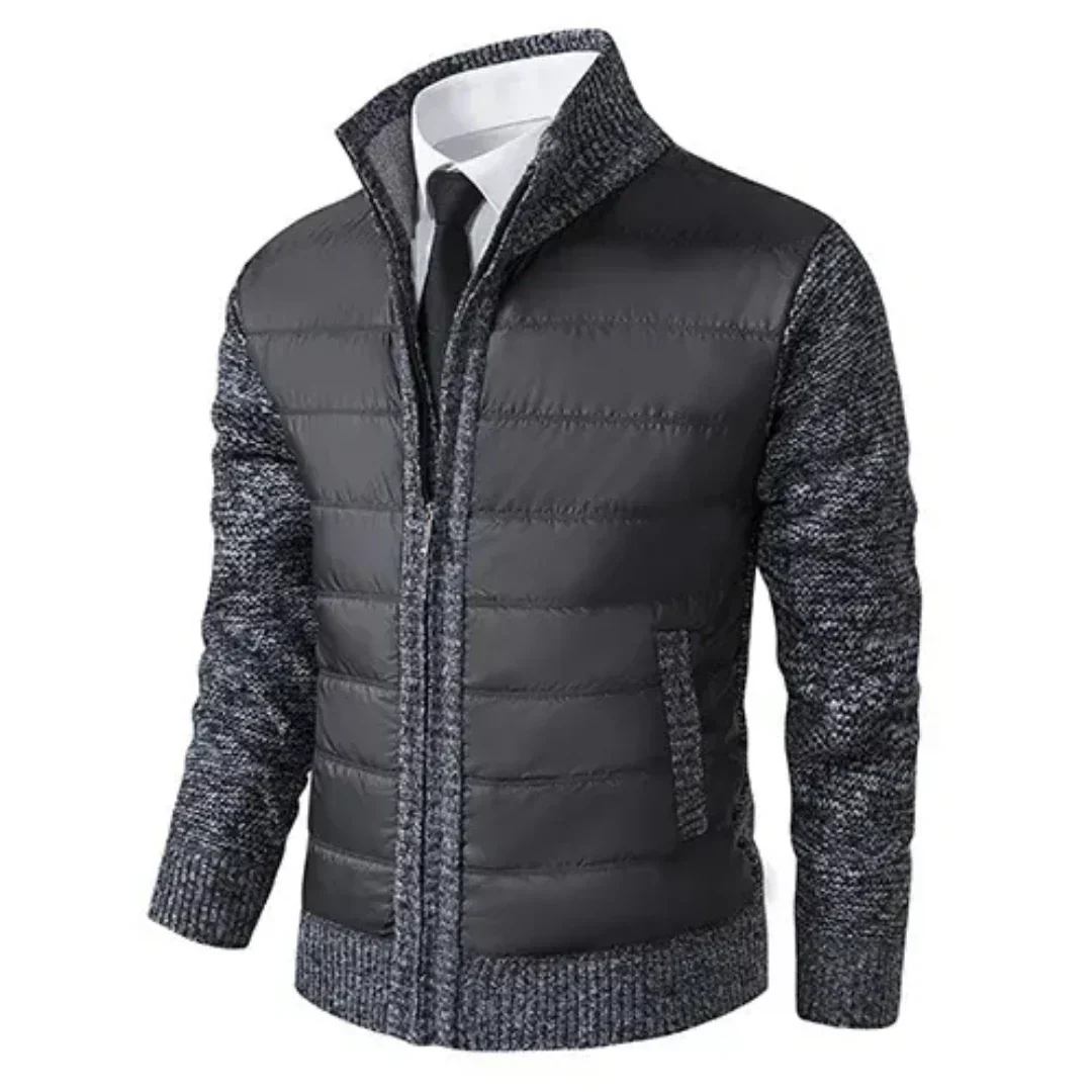 Men Quilted Knit Hybrid Jacket | Zoren