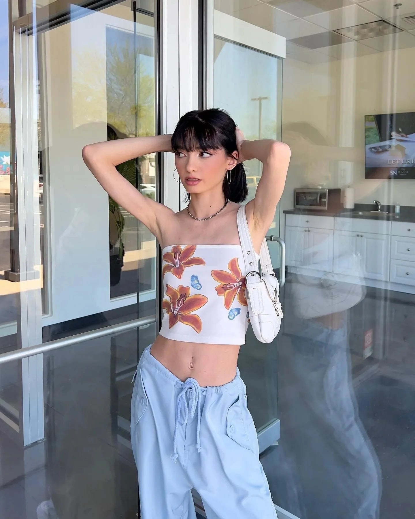 Women Floral Strapless Top | Sophia