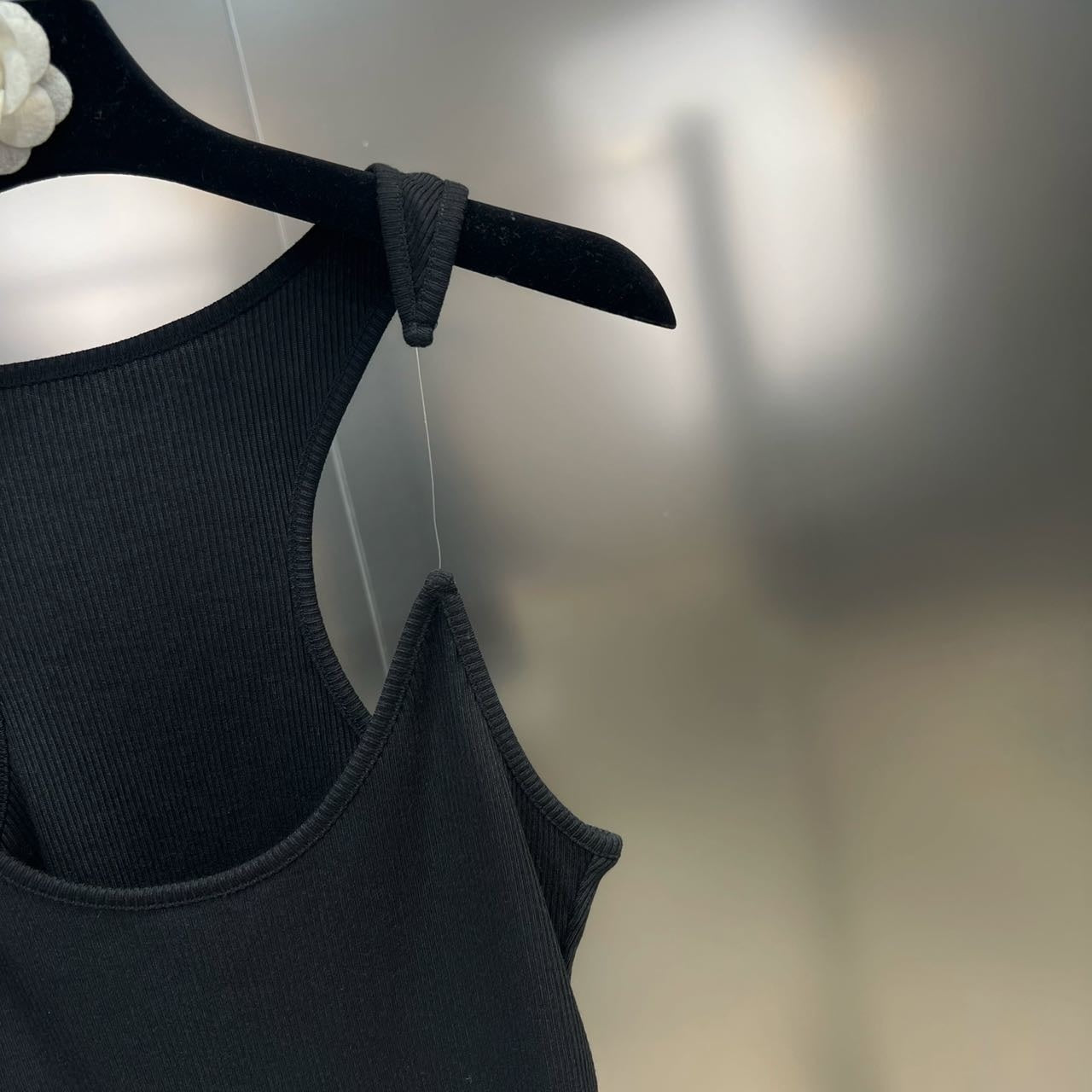 Invisible Strap Ribbed Tank Top | Jenny