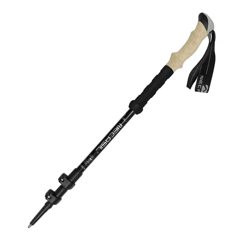 Ultralight Adjustable Collapsible Hiking Poles with Anti-Shock System – Telescopic Walking Sticks for Outdoor Adventures 1
