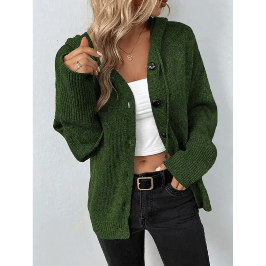 Women Button Knit Cardigan | Abbie