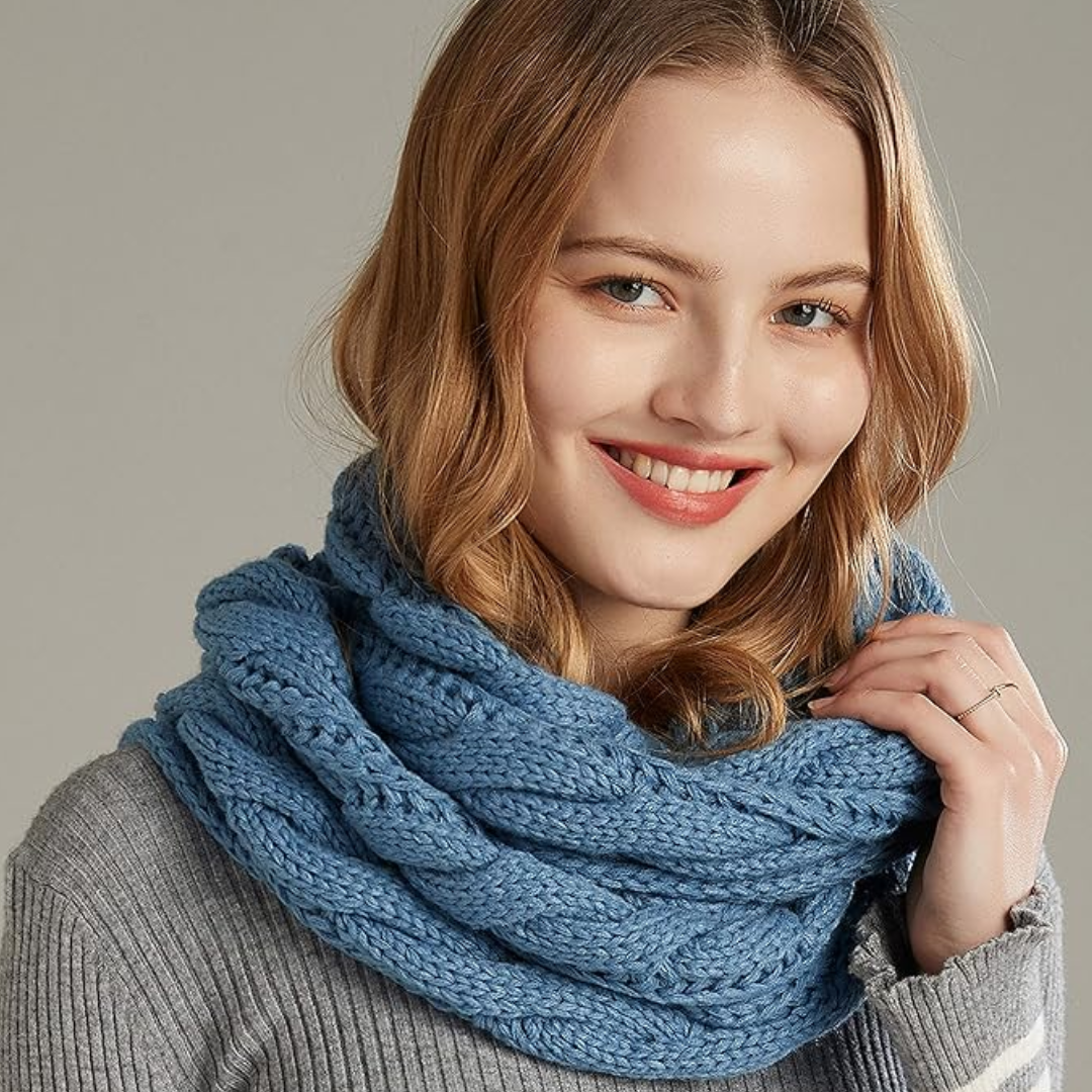 Eva - Soft Ribbed Scarf - Perfect for Cold Weather