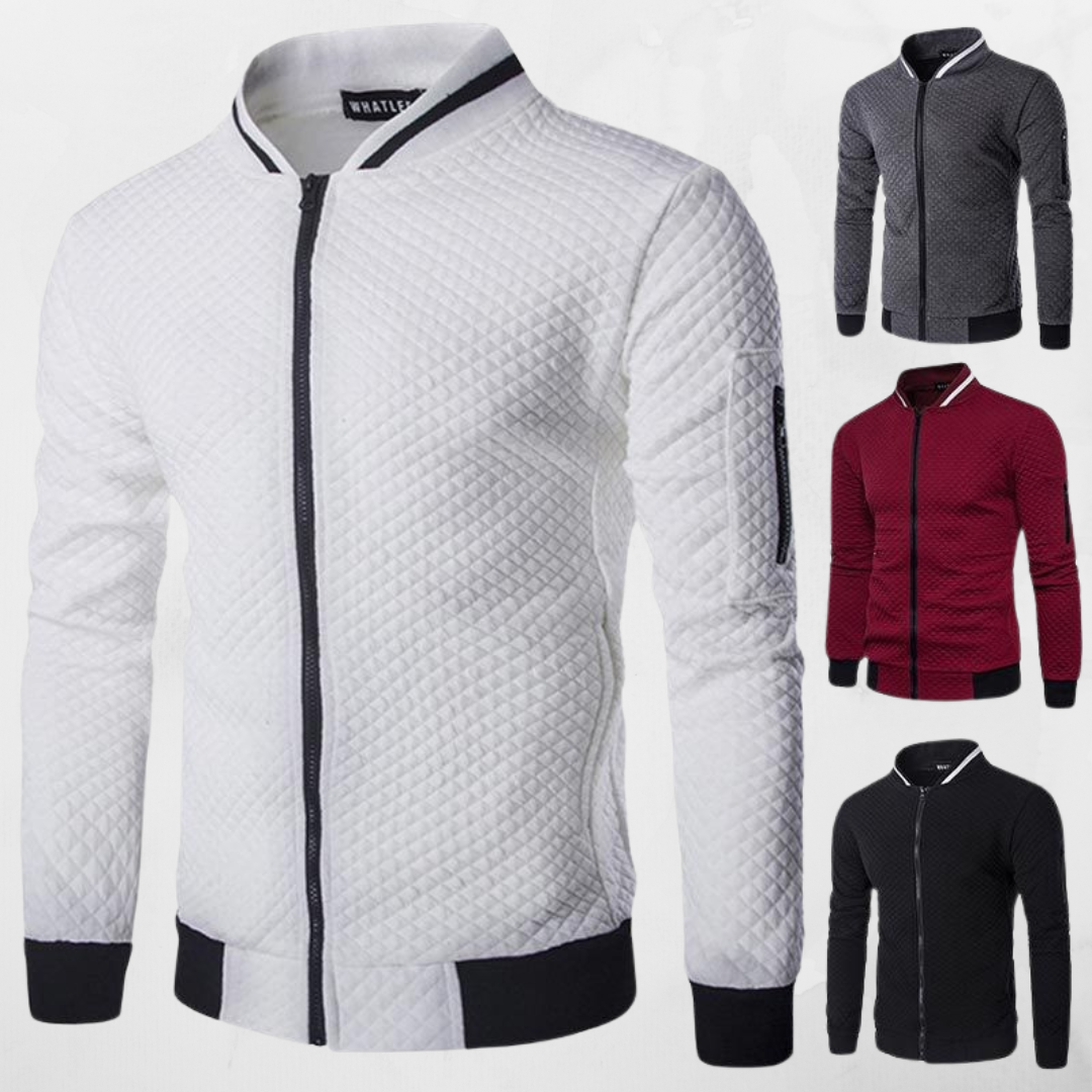 Men Quilted Bomber Jacket | Mason