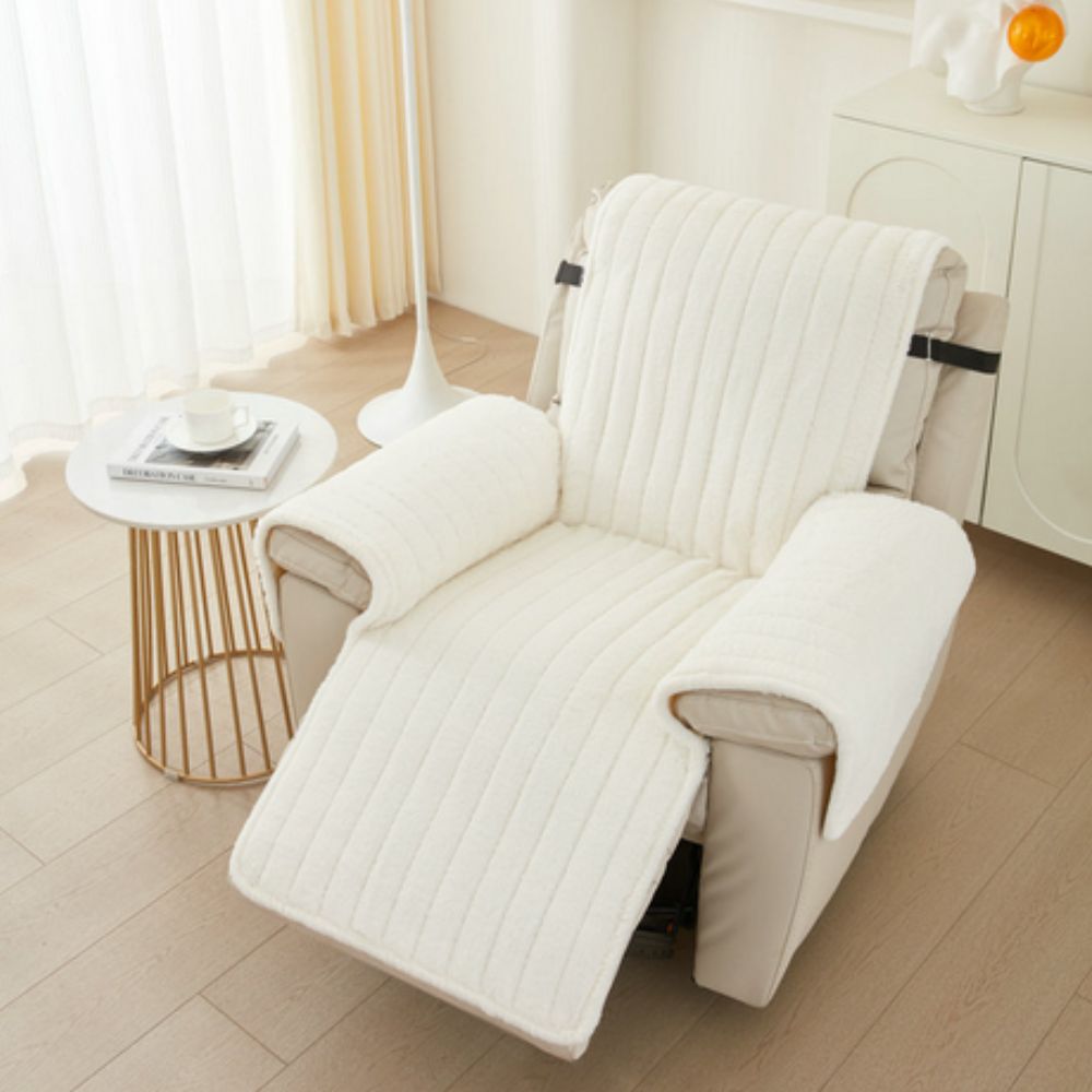Recliner Chair Cover Grey Microfibre | Comfort Shield 4