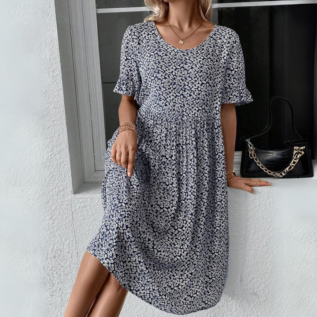 Women Polka Dot Dress Cotton | Tinsley-3
