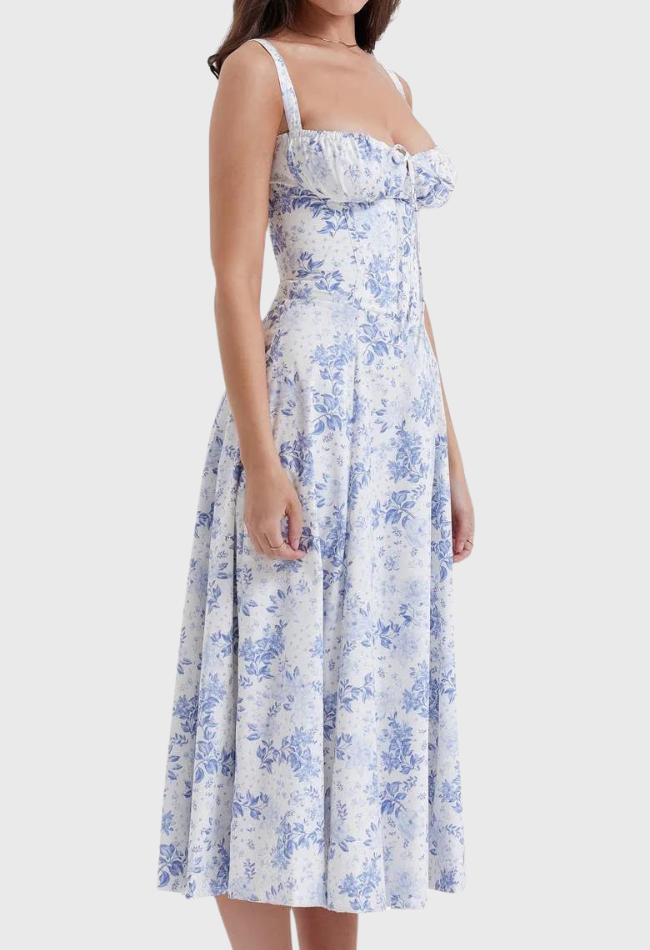 Women Midi Bustier Corset Sun Dress | Eilish