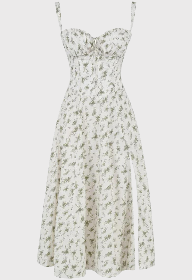 Women Midi Bustier Corset Sun Dress | Eilish