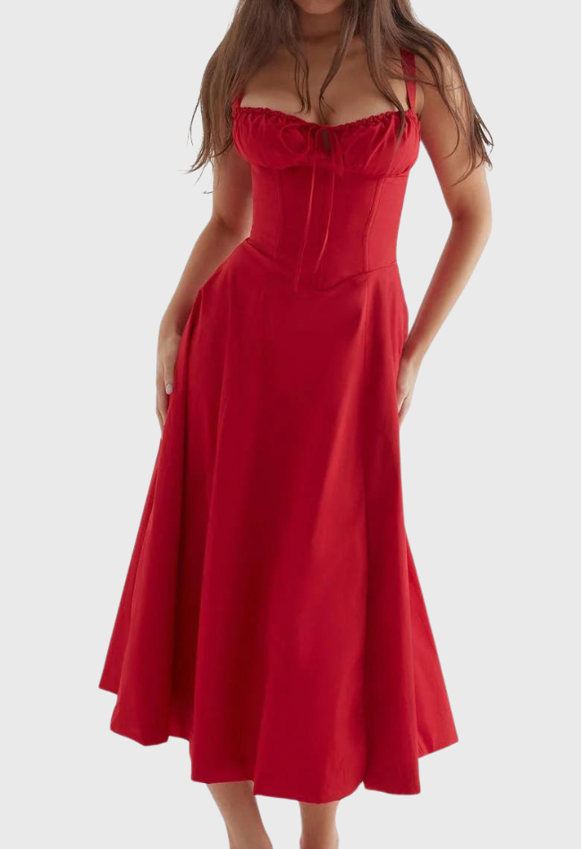 Women Midi Bustier Corset Sun Dress | Eilish