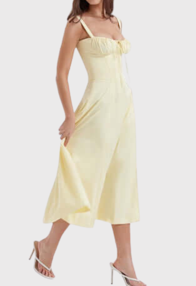 Women Midi Bustier Corset Sun Dress | Eilish