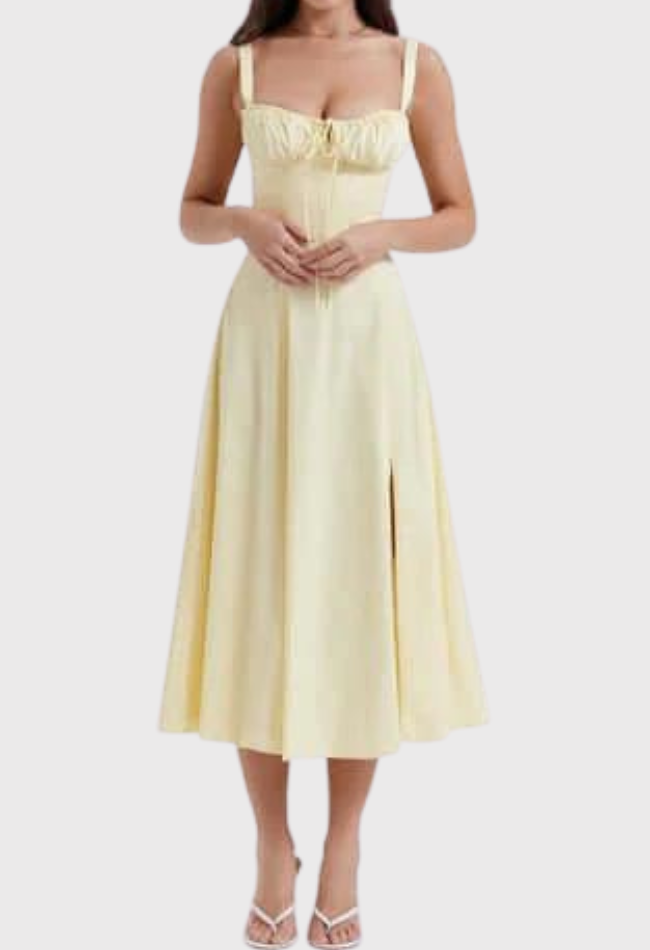 Women Midi Bustier Corset Sun Dress | Eilish