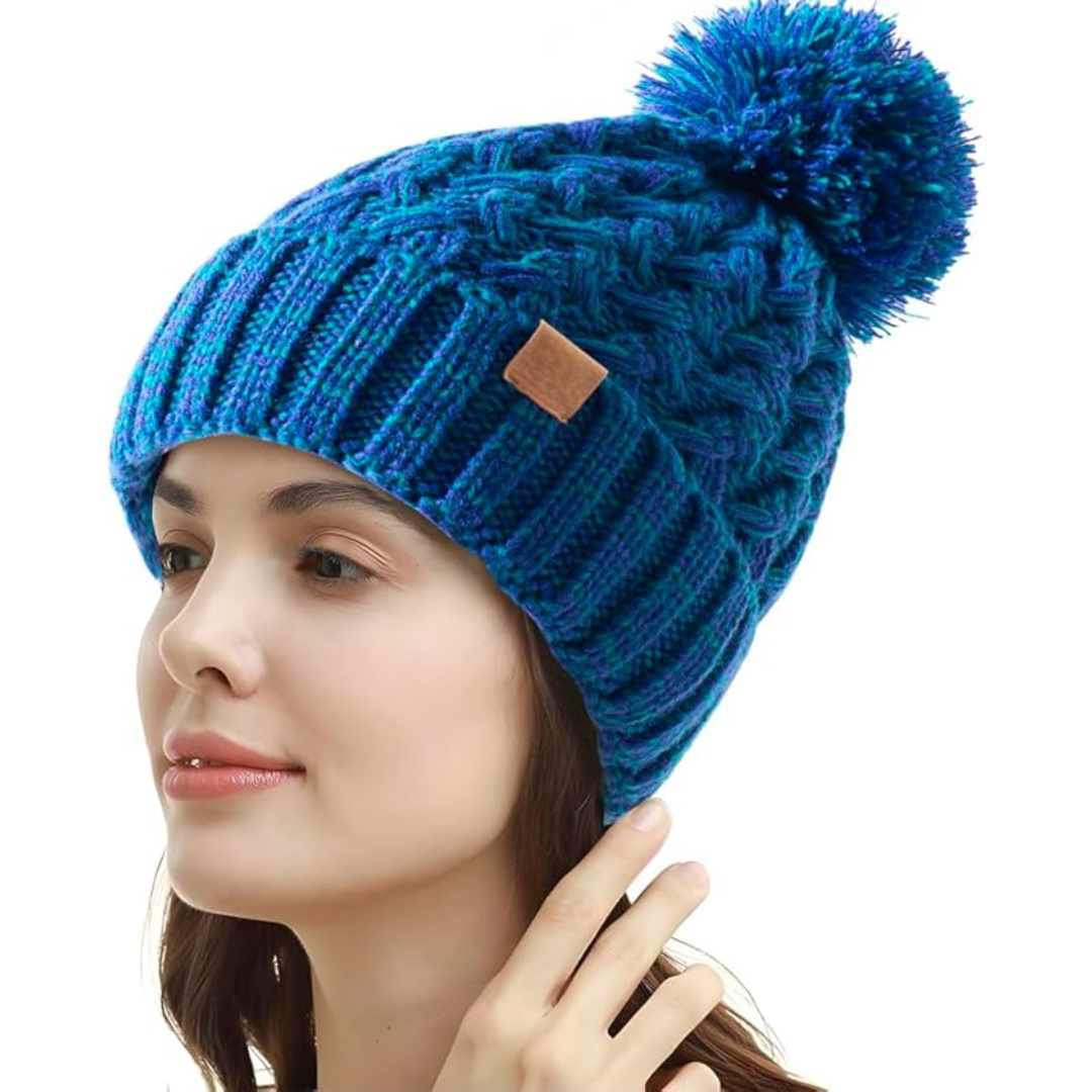 Ella – Comfy Winter Pom Beanie – Fashionable & Cozy
