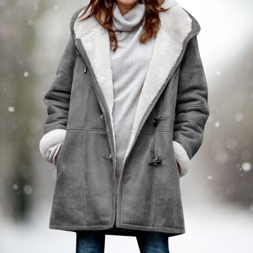 Faux Shearling Toggle Coat | Eiza