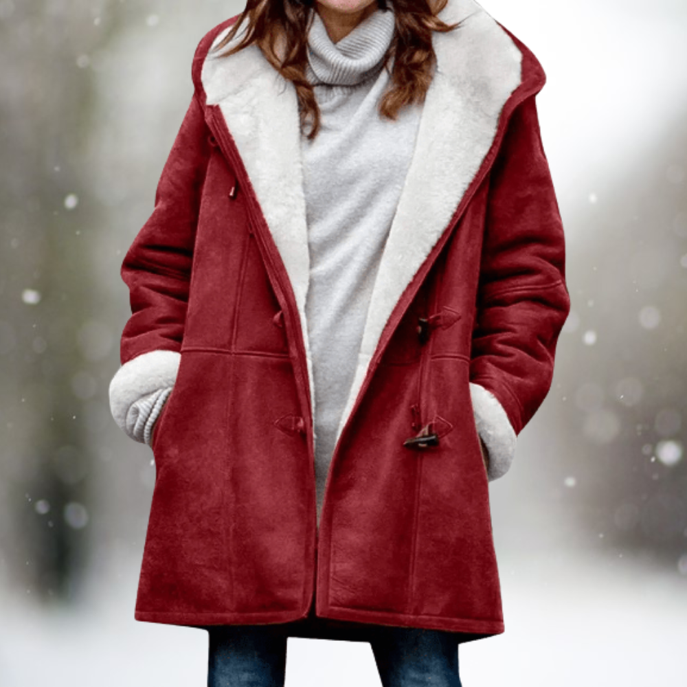 Faux Shearling Toggle Coat | Eiza