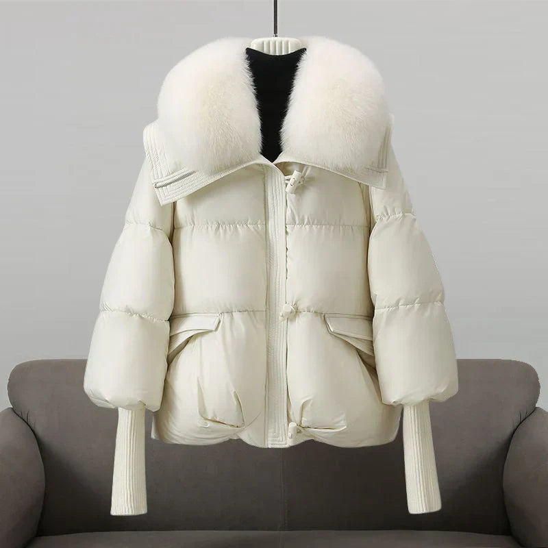 Women Fur Collar Winter Jacket | Amara
