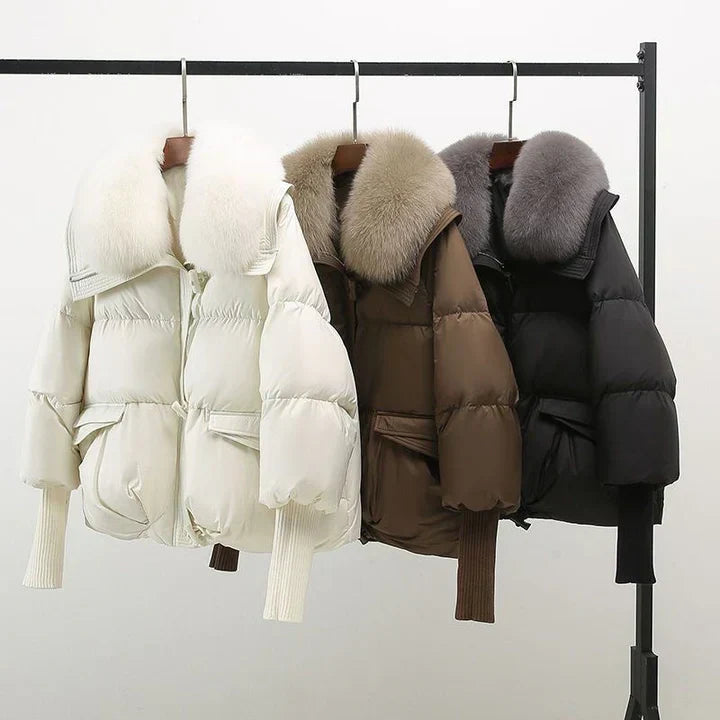 Women Fur Collar Winter Jacket | Amara
