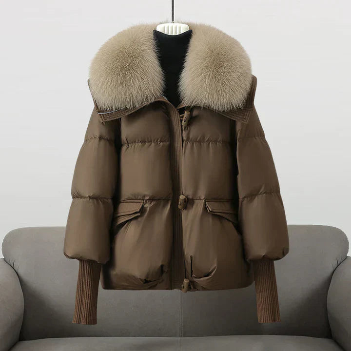 Women Fur Collar Winter Jacket | Amara