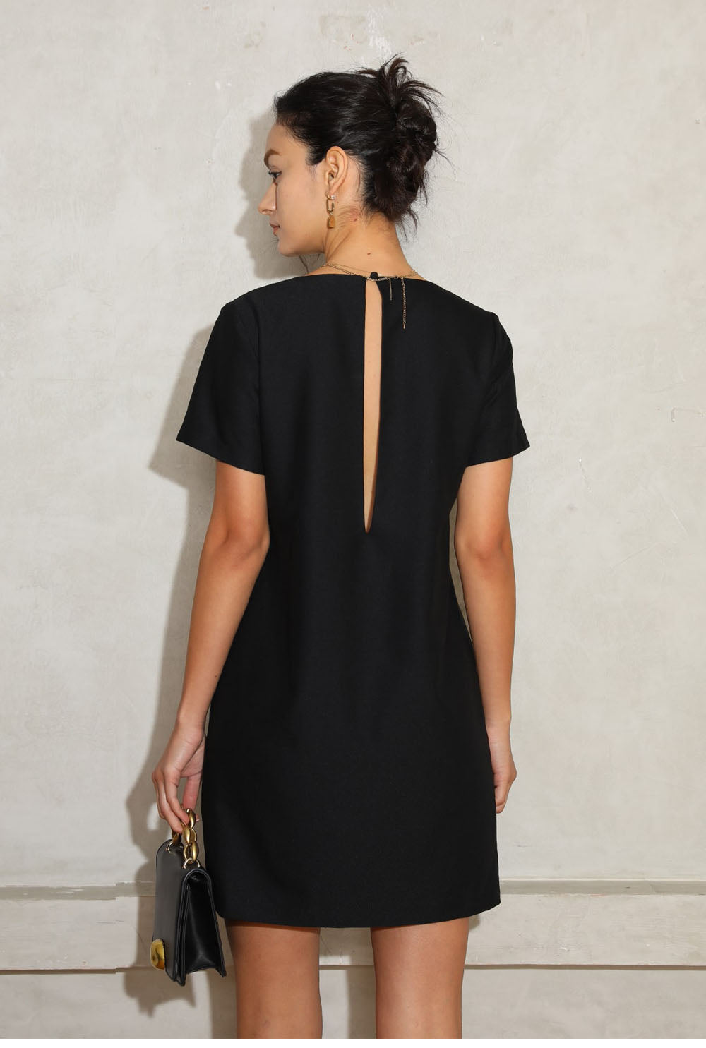 Women V-Neck Mini Dress | Olive
