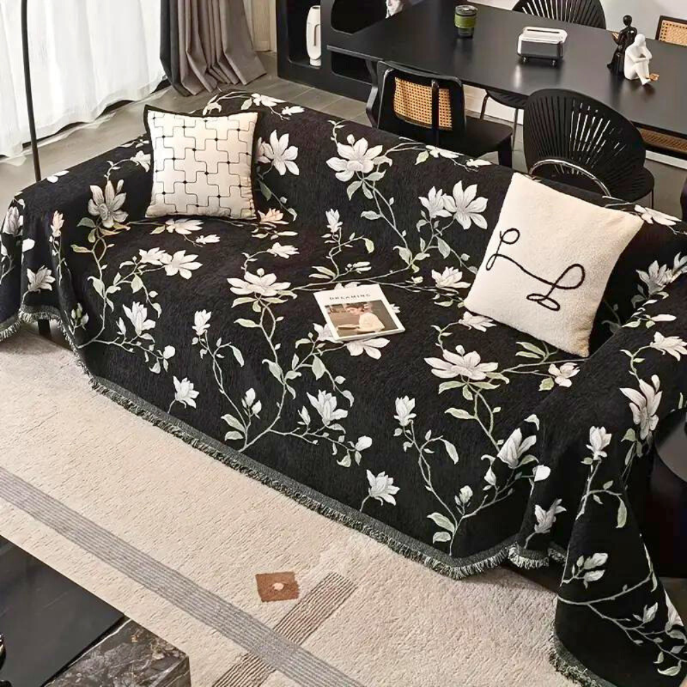 Sofa Cover Vintage Floral Chenille | Elegant Home Decor 3