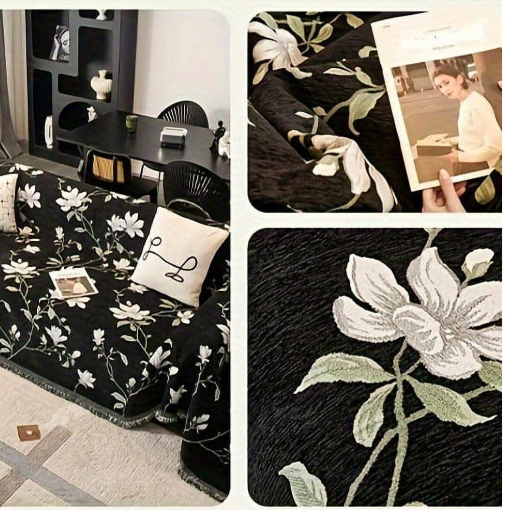 Sofa Cover Vintage Floral Chenille | Elegant Home Decor 4