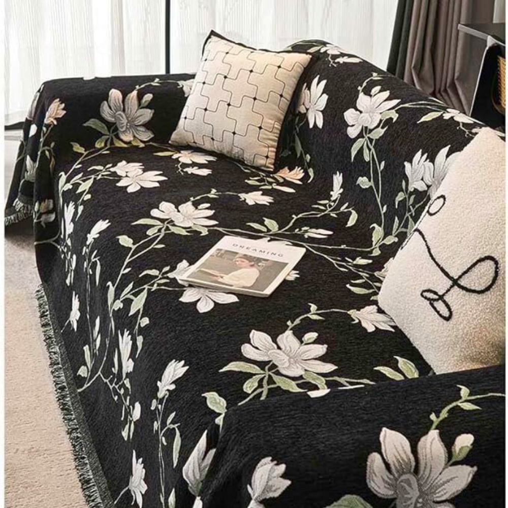 Sofa Cover Vintage Floral Chenille | Elegant Home Decor 5
