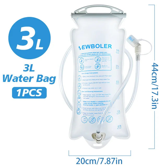 Water Bladder 1.5L/2L/3L for Camping, Running, Hiking – Durable TPU Hydration Bladder with Quick Release System 7