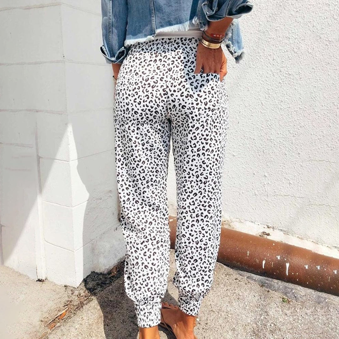 Talia | Comfy Leopard Print Trouser for Women