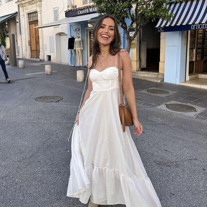 Women Sweetheart Neckline Maxi Dress | Leonie