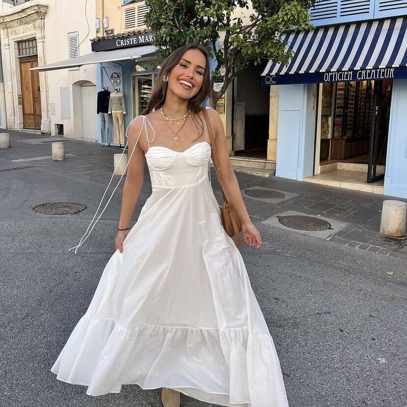 Women Sweetheart Neckline Maxi Dress | Leonie
