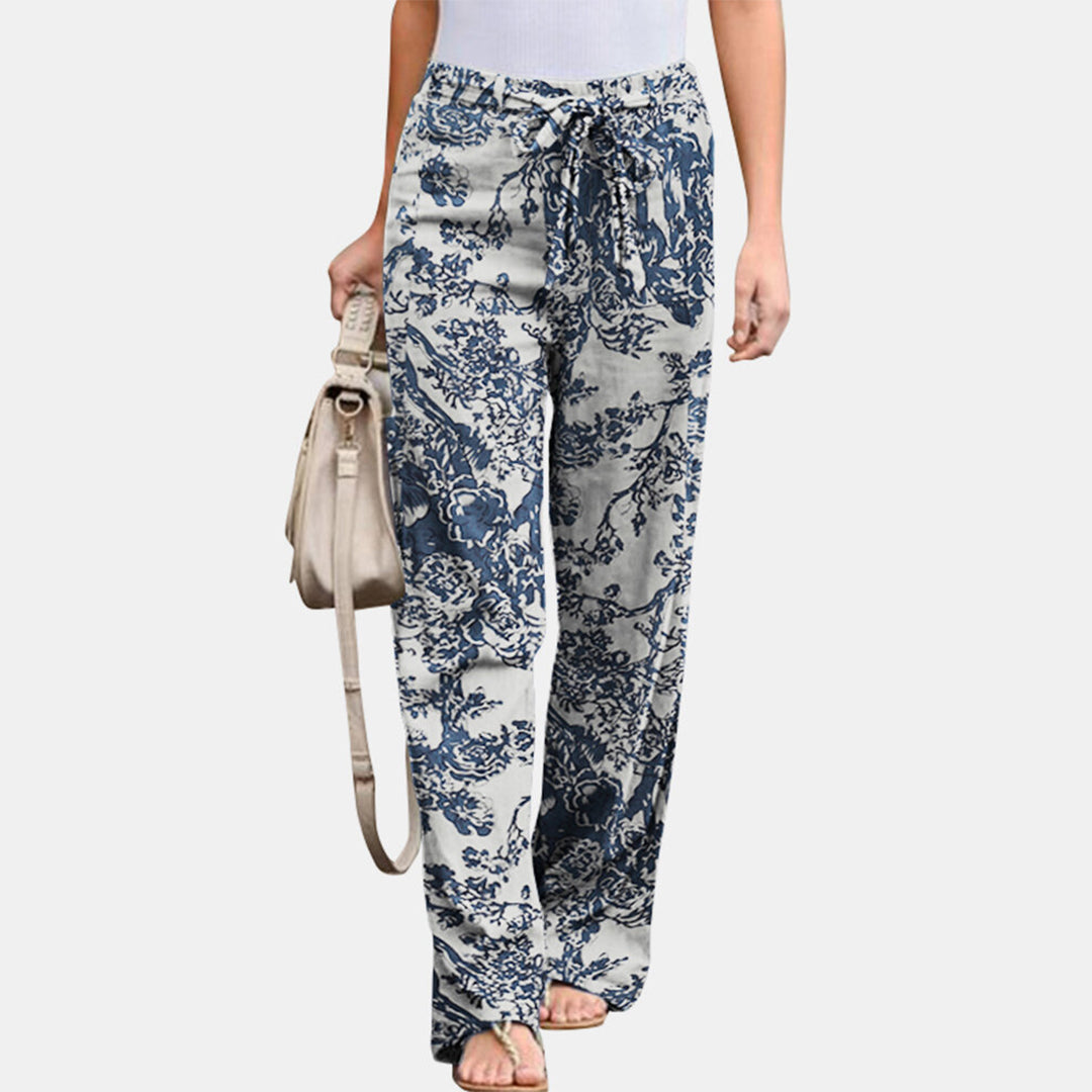 Women Stylish Leisure Pants Flowerprint | Reina