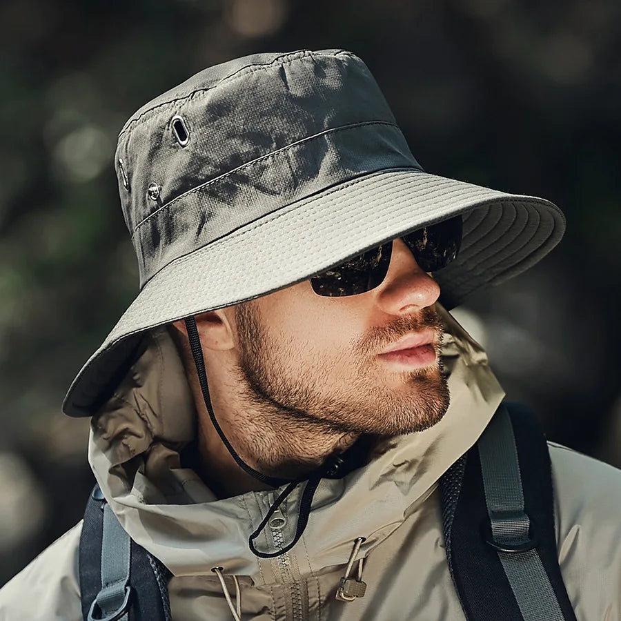 Wide Brim Summer Bucket Hat for Men – Lightweight, Adjustable Sun Protection for Fishing and Outdoor Activities 2