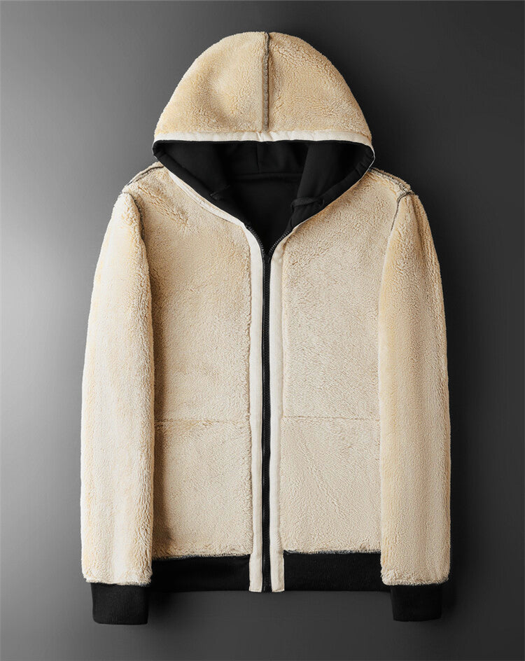 Men Sherpa-Lined Zip Hoodie | Jackson
