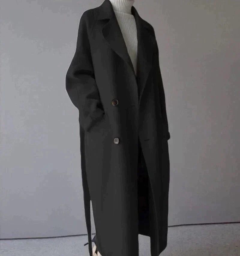 Women Elegant Longline Coat | Altheia
