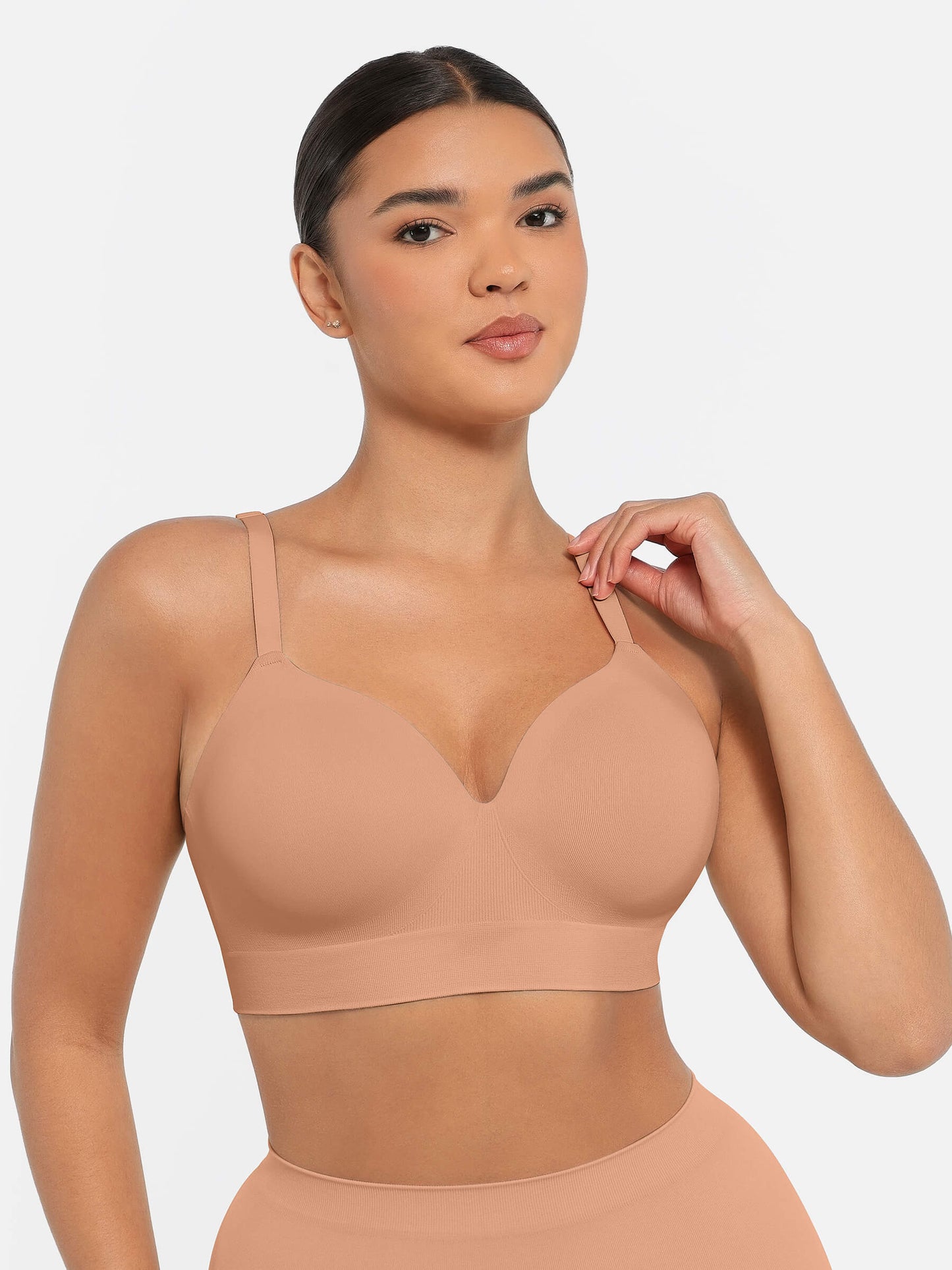 Seamless Wireless Push-Up Bra with Convertible Straps