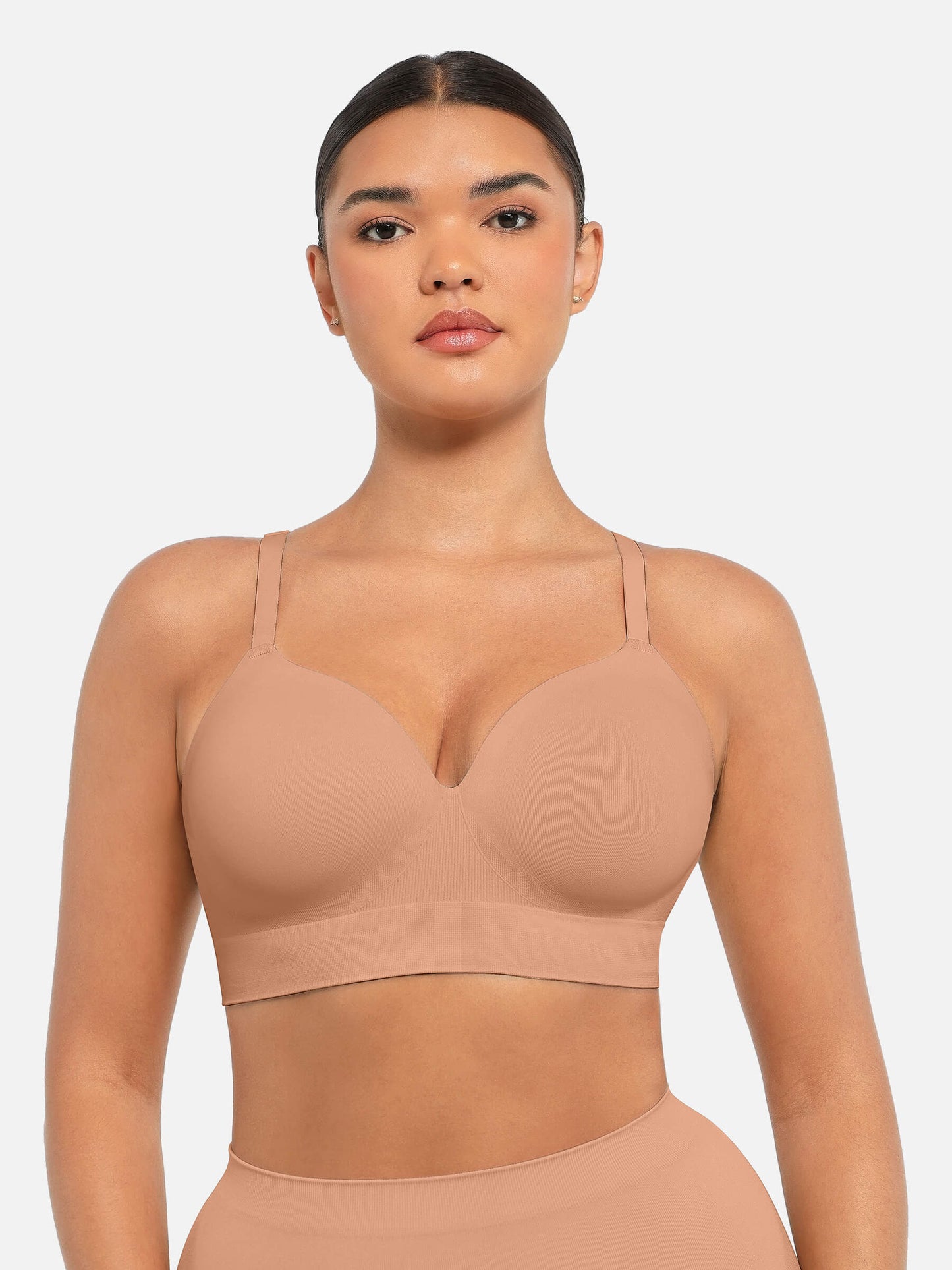 Seamless Wireless Push-Up Bra with Convertible Straps