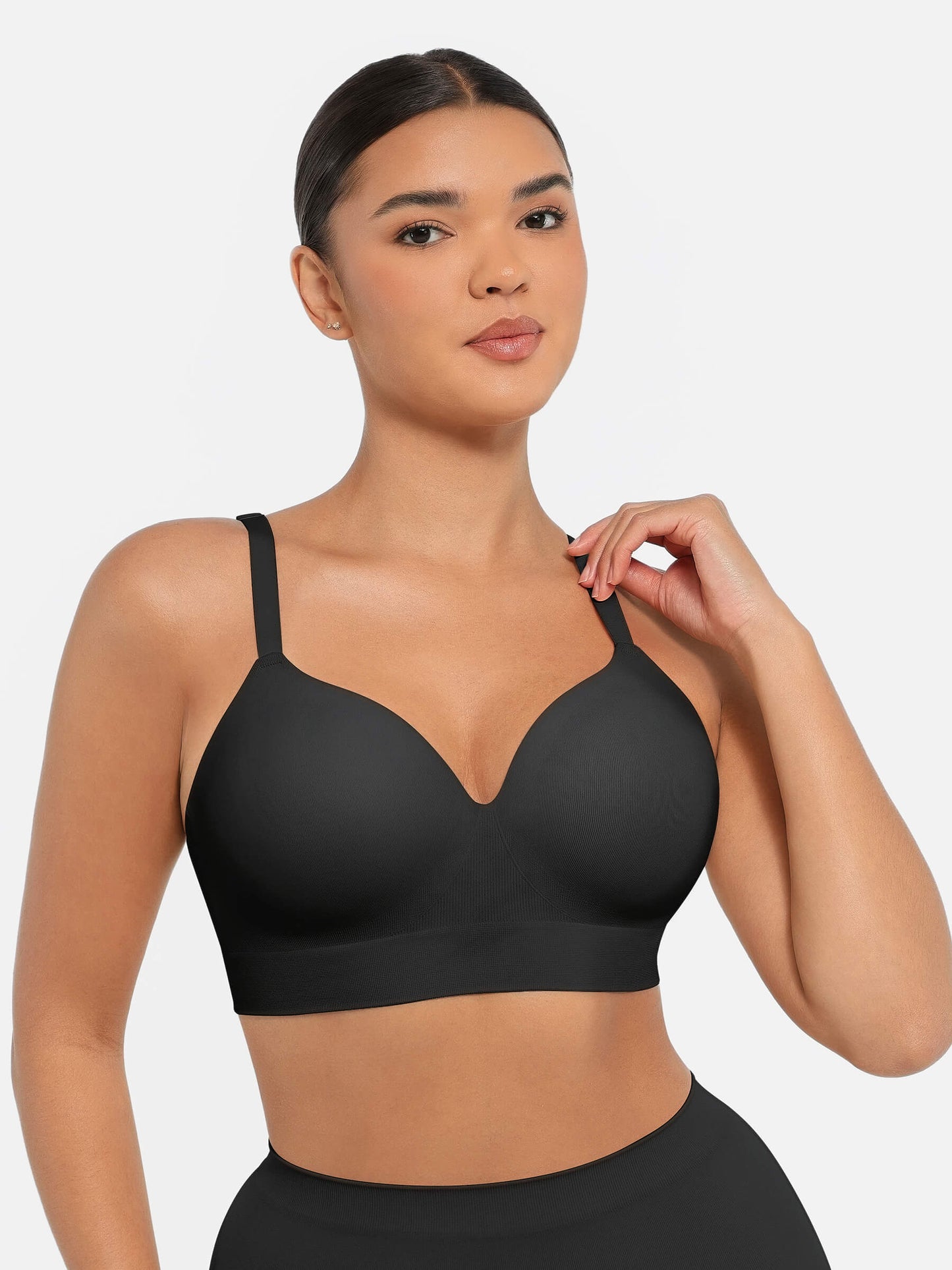 Seamless Wireless Push-Up Bra with Convertible Straps