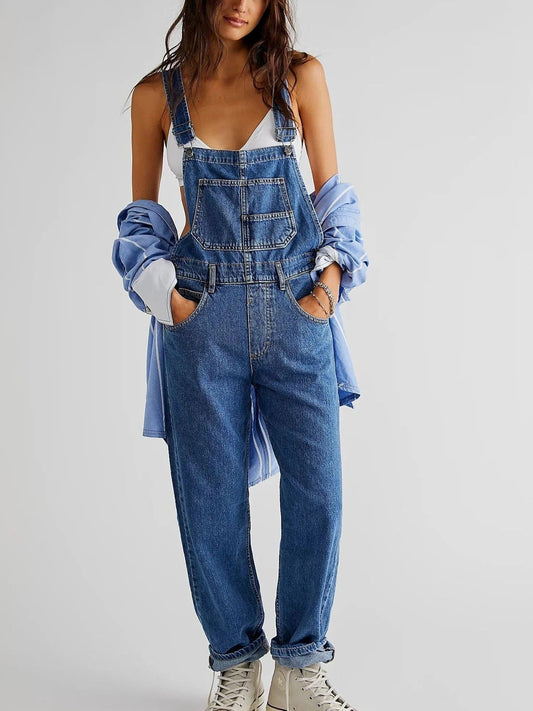 Women Jumpsuit Black Lightweight Wide-Leg | Maura 0