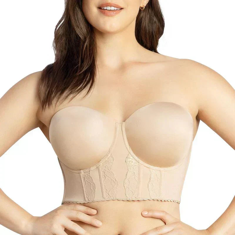 Low Back Strapless Bra with Adjustable Support