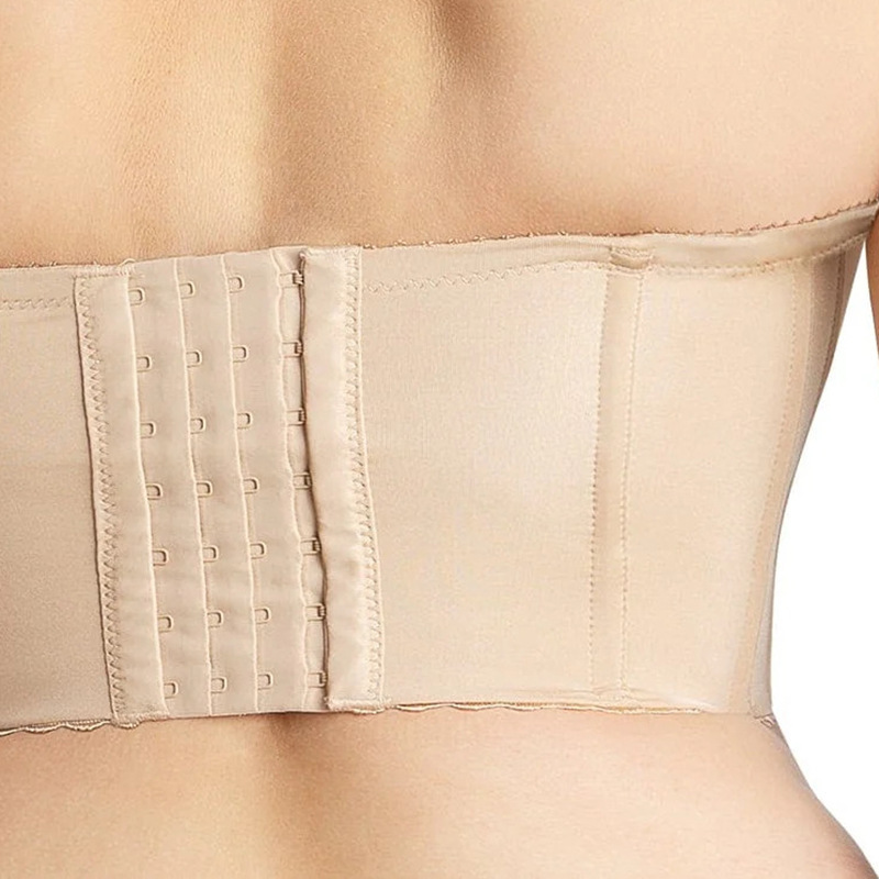 Low Back Strapless Bra with Adjustable Support