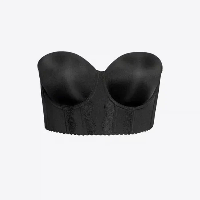 Low Back Strapless Bra with Adjustable Support