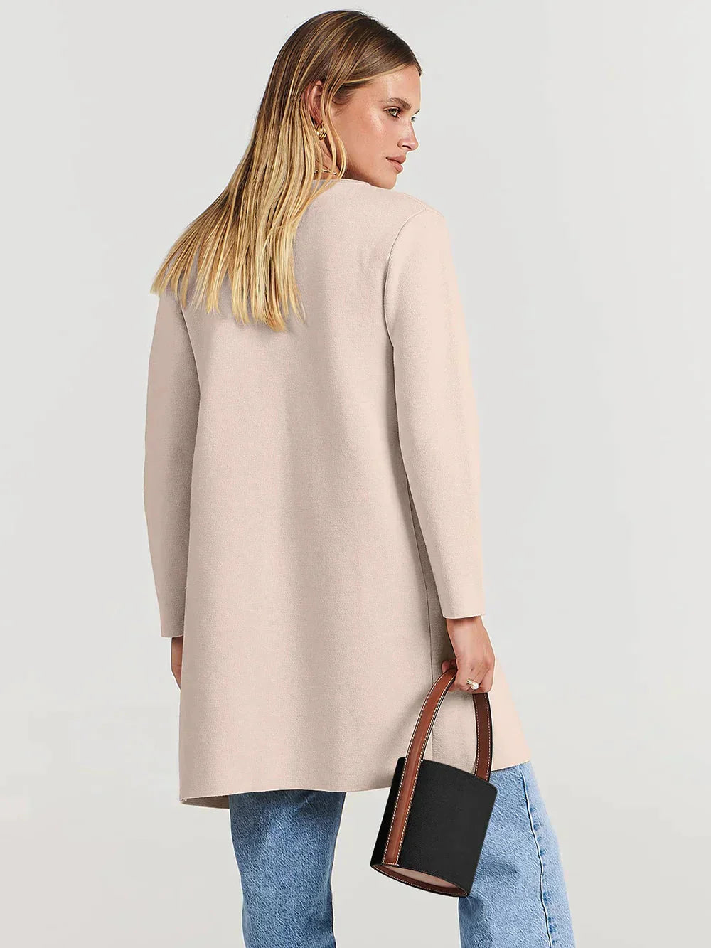 Women Belted Wool-Blend Long Cardigan | Arabella