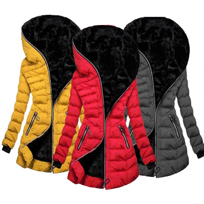 Women Puffer Zip Winter Jacket | Sarah