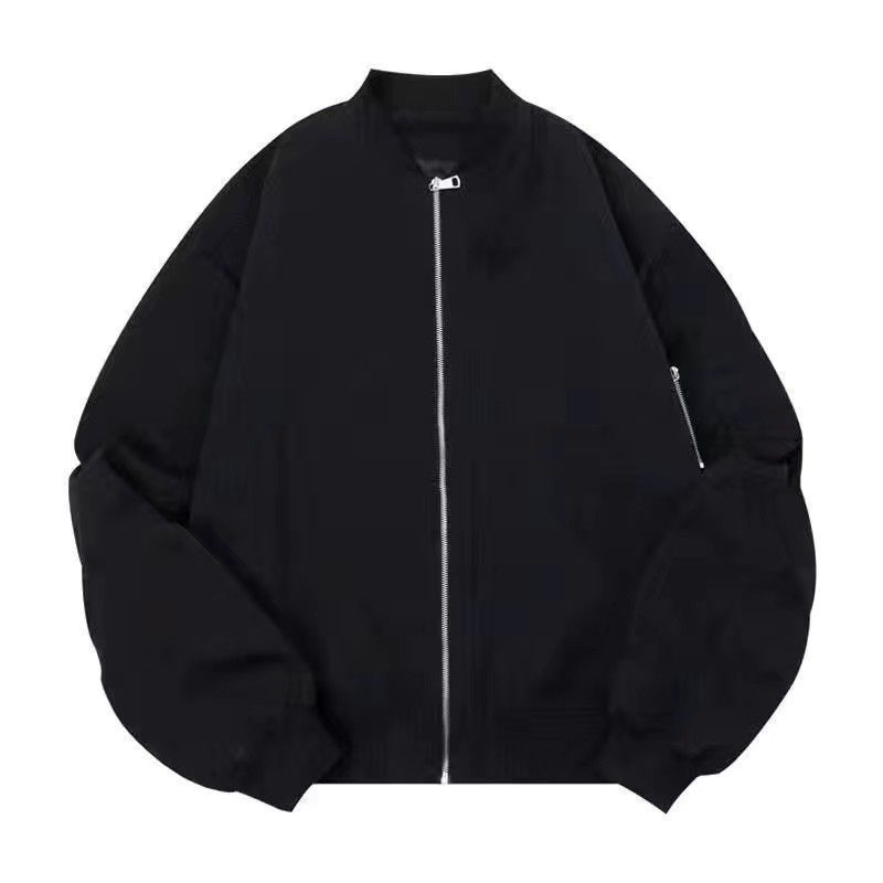 Men Minimalist Zip-Up Bomber Jacket | Paul