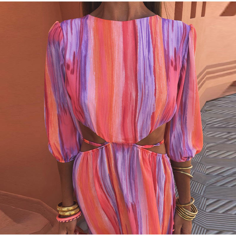 Women Elegant Cutout Maxi Dress | Victoria